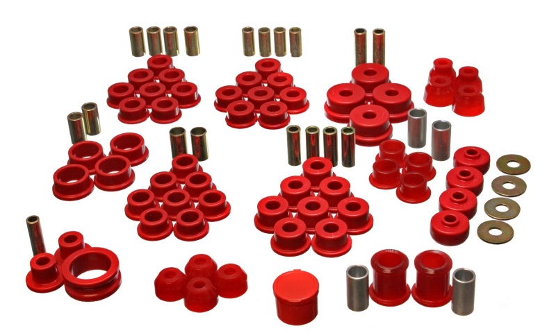 Energy Suspension Red Hyper-Flex Master Bushing Set Fits 84-95 Corvette - Click Image to Close