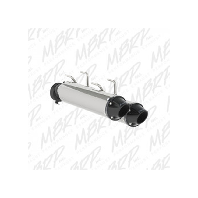 MBRP Power Tech 4 Dual Slip-On Exhaust Fits 15-18 Arctic Cat Wildcat X - Click Image to Close