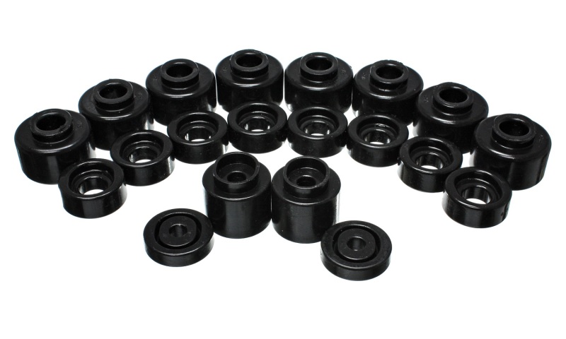 Energy Suspension Body Mount Set Black 4.4111G - Click Image to Close
