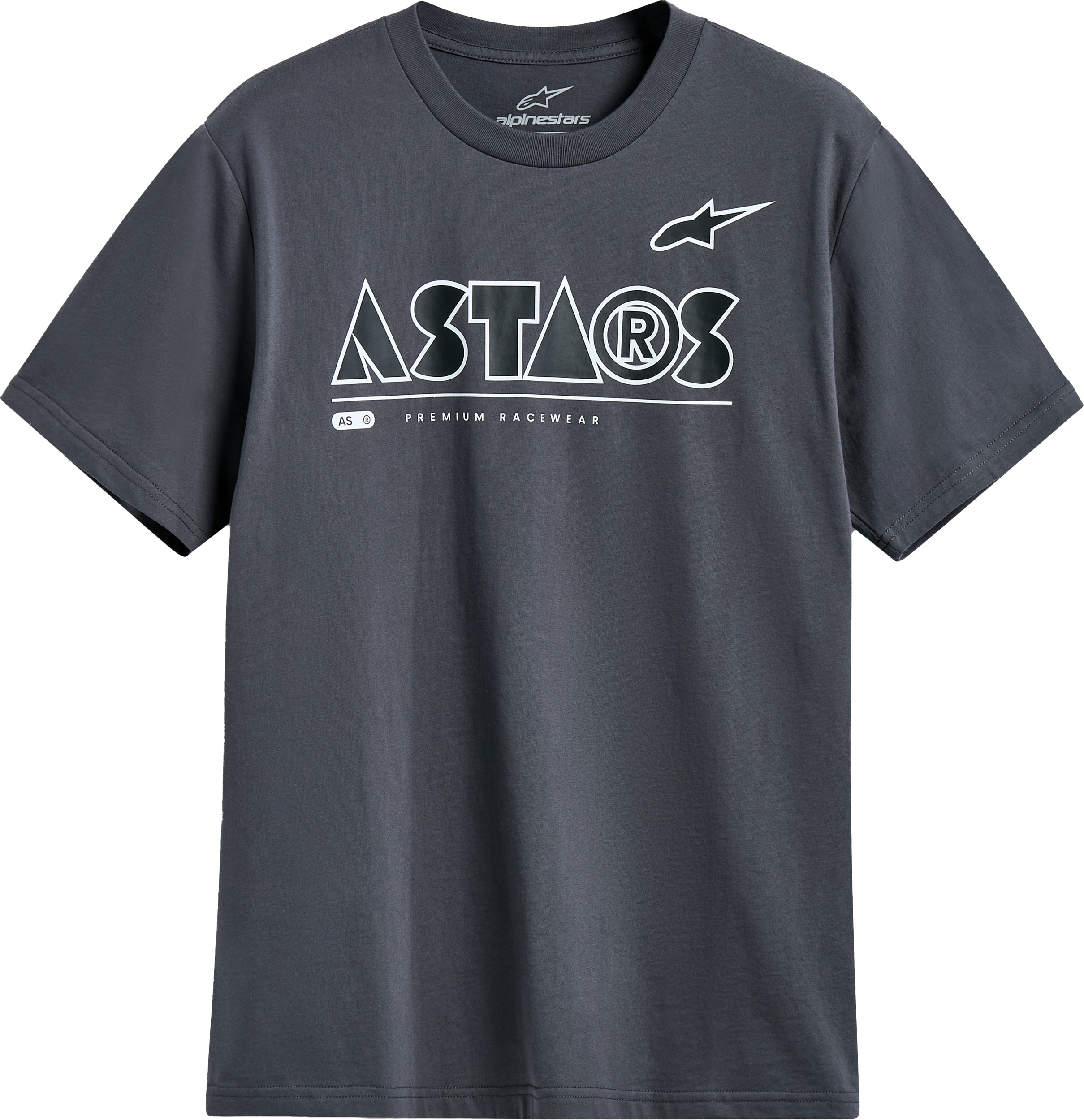 Alpinestars Cereal SS CSF Tee Charcoal Large Men's - Men's short sleeve charcoal tee, size large - Click Image to Close