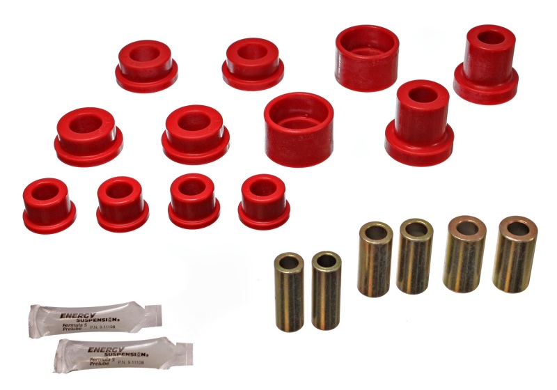 Energy Suspension Red Rear Control Arm Bushing Set Fits 90-94 Eclipse AWD - Click Image to Close
