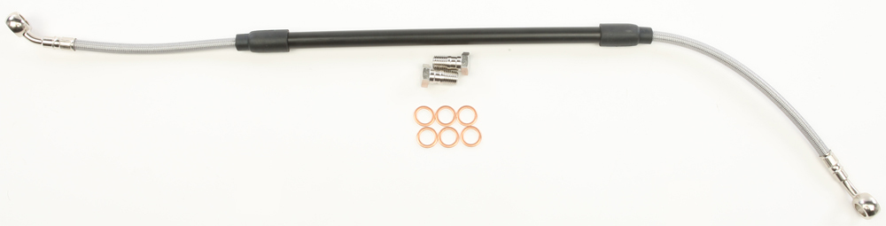 Stainless Steel Rear Brake Line Kit - For 04-07 CR125R CRF250R/450R - Click Image to Close