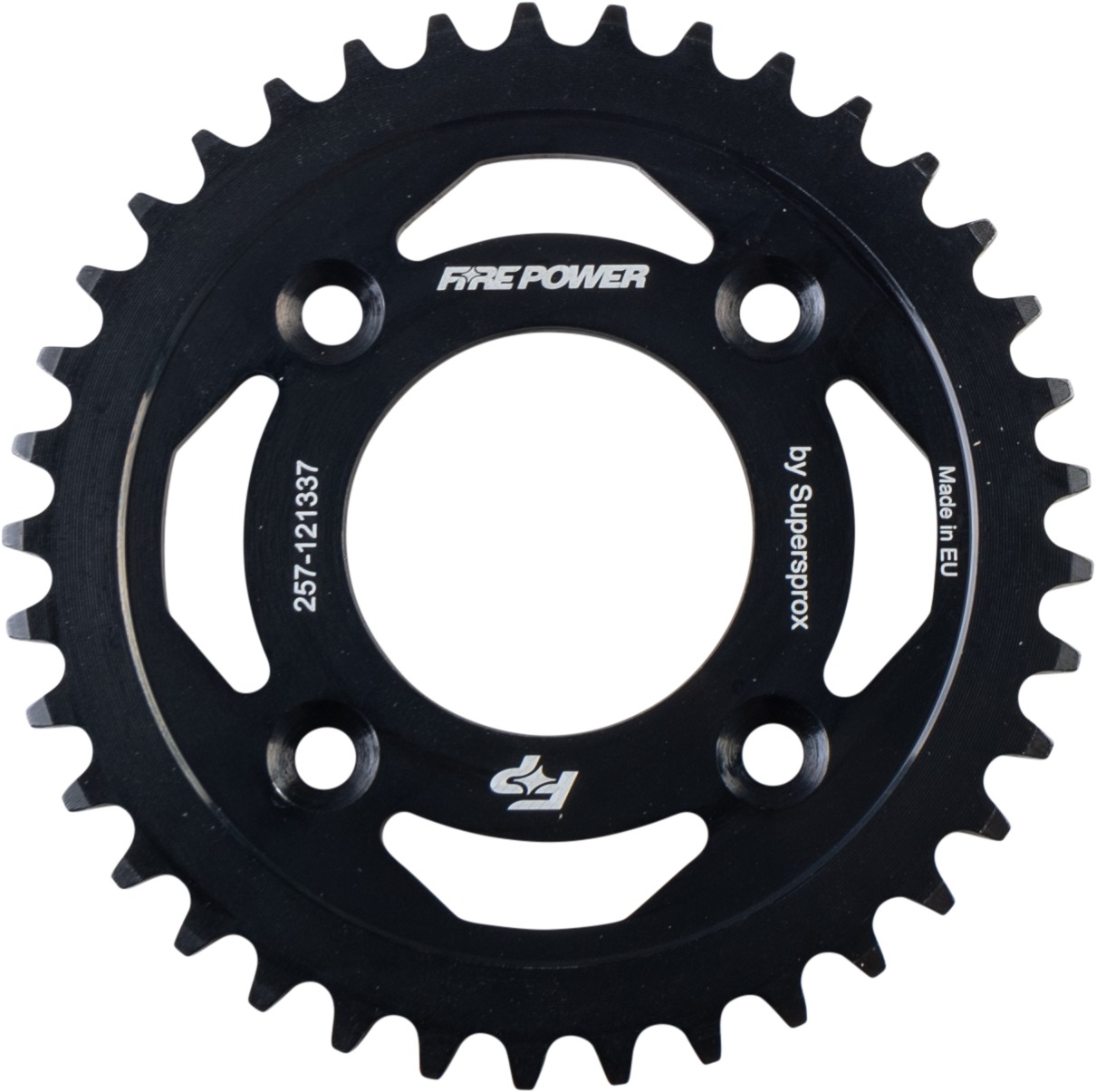 Fire Power Rear Steel Sprocket 37T Black For Honda CRF50F XR50R - 37 tooth rear steel sprocket For Honda CRF50F XR50R - Click Image to Close