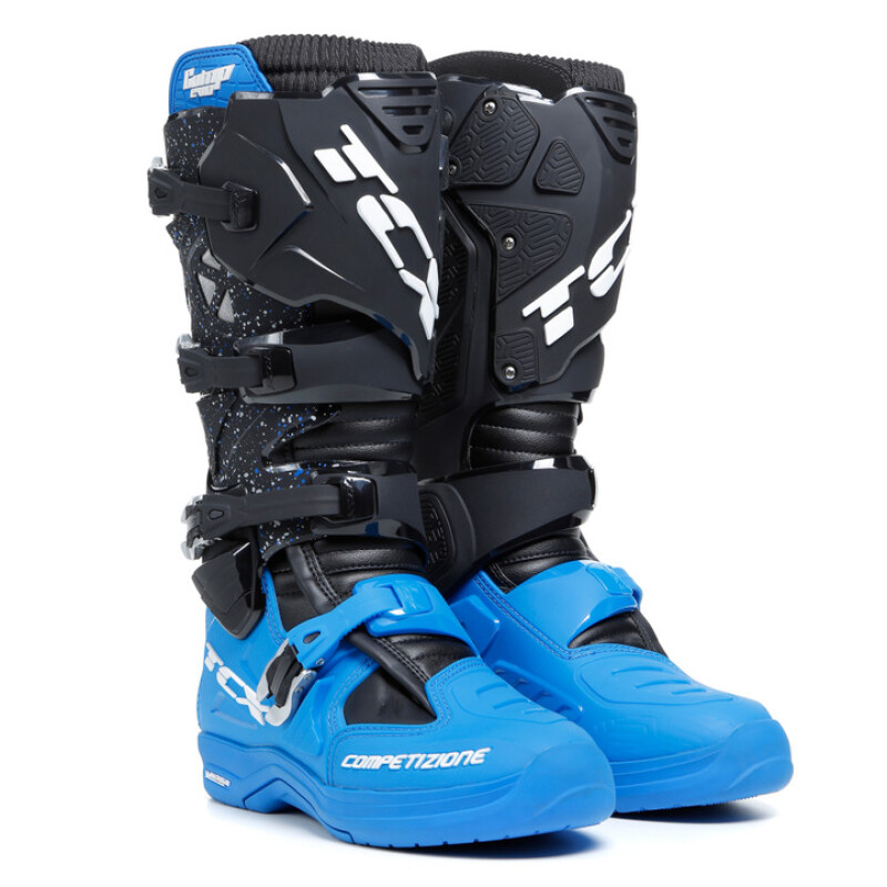TCX Comp Evo 2 Michelin Boot Black/Blue Size 39 - Motocross and enduro boots for maximum protection - Click Image to Close