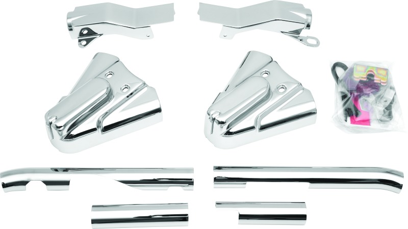 Original Swingarm Cover Kit Chrome For 86-99 Softail Models - Chrome swingarm cover kit For 86-99 Softail - Click Image to Close