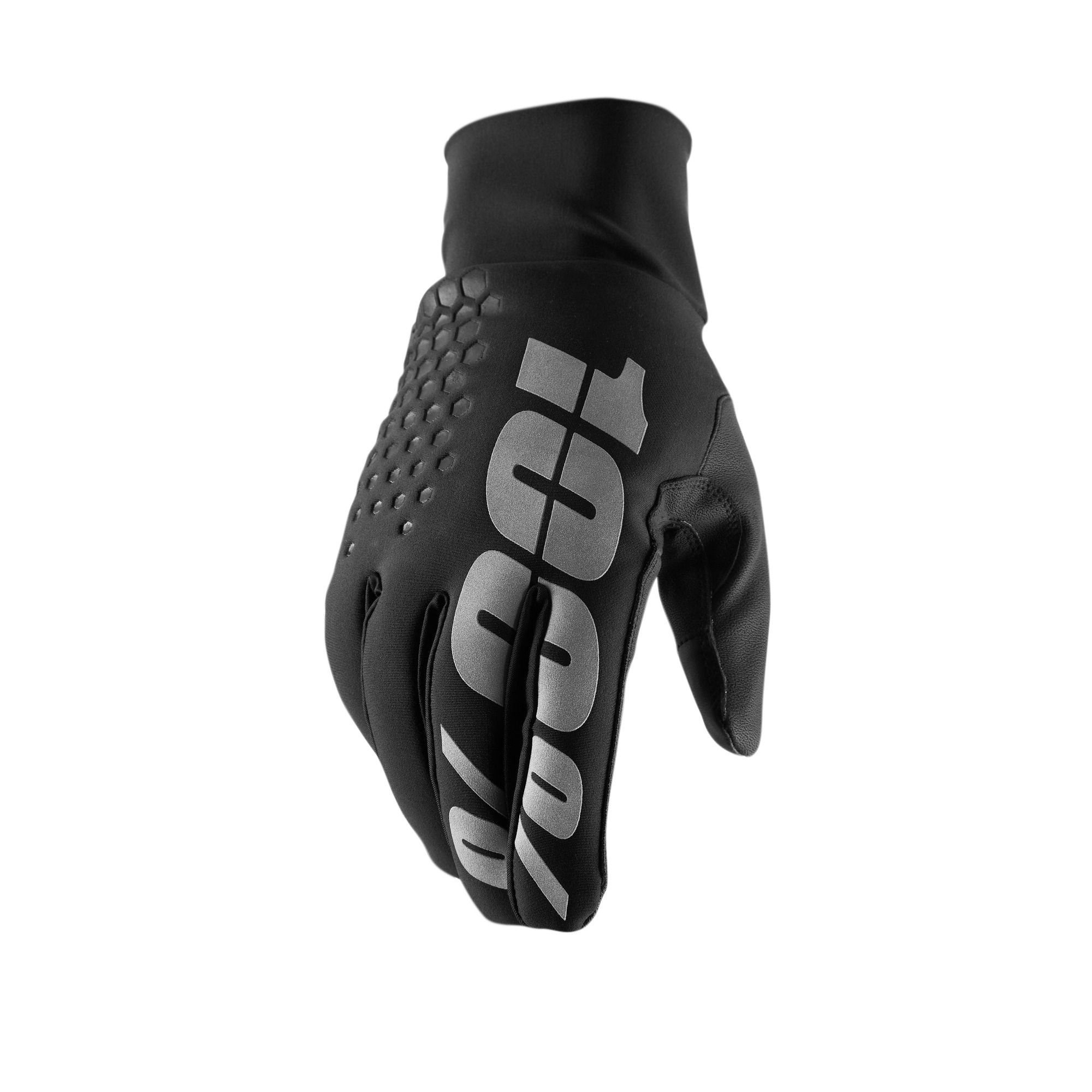 100 Percent Hydromatic Brisker Gloves Black Small - Warm insulated gloves for cold, wet riding - Click Image to Close