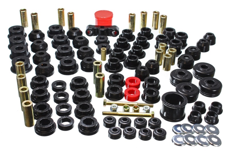 Energy Suspension Hyper-Flex Master Bushing Set Black Fits 88-91 Civic/CRX - Click Image to Close