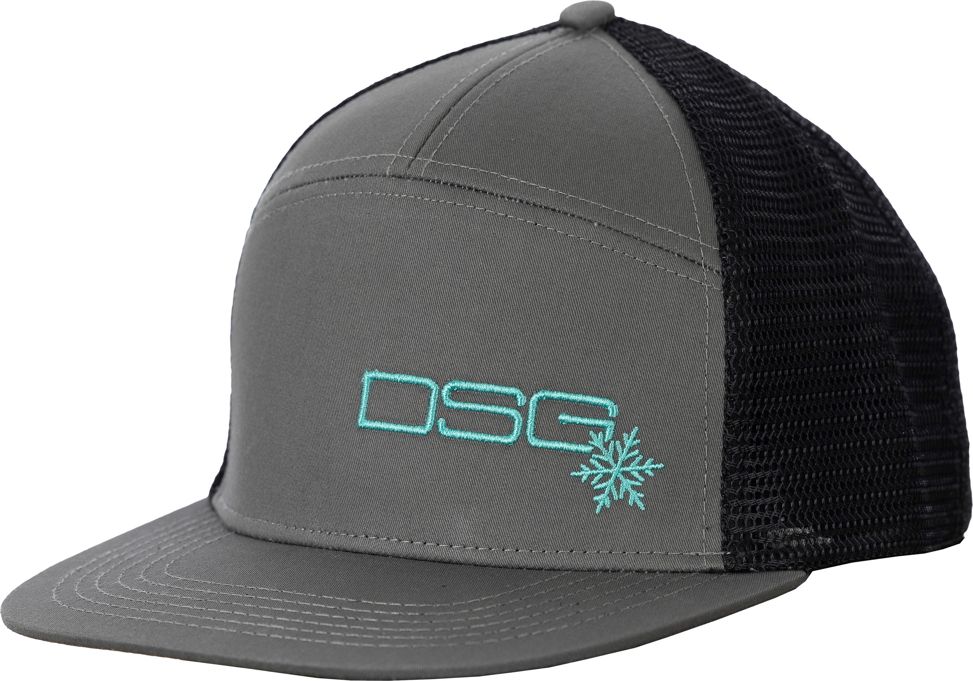 DSG Flat Brim Cap Slate Womens - Slate flat brim cap for women - Click Image to Close