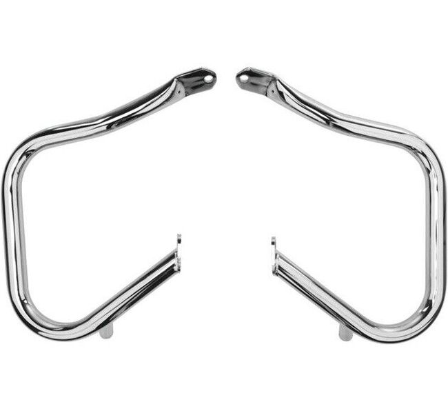 Biker's Choice Rear Saddlebag Guards Chrome 14-17 - Click Image to Close