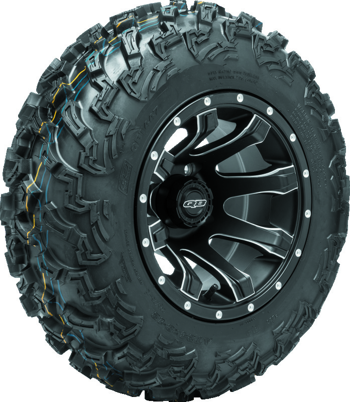 QuadBoss QBT447 Utility Tire 24x8-12 6Ply - 6-ply tire for loose/intermediate terrain - Click Image to Close