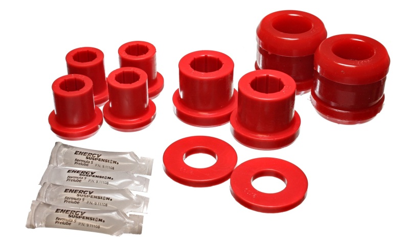 Energy Suspension Red Front Control Arm Bushing Set Fits 04-07 Mazda RX-8 - Click Image to Close