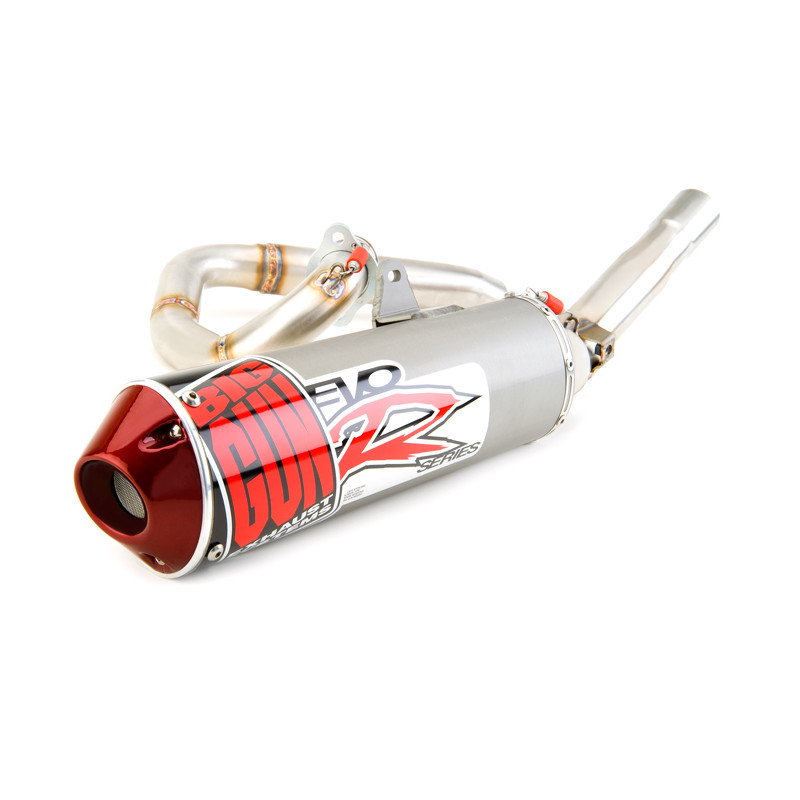 Big Gun EVO R ATV Full Exhaust System Red Fits 11-15 Yamaha Raptor 125 - Click Image to Close