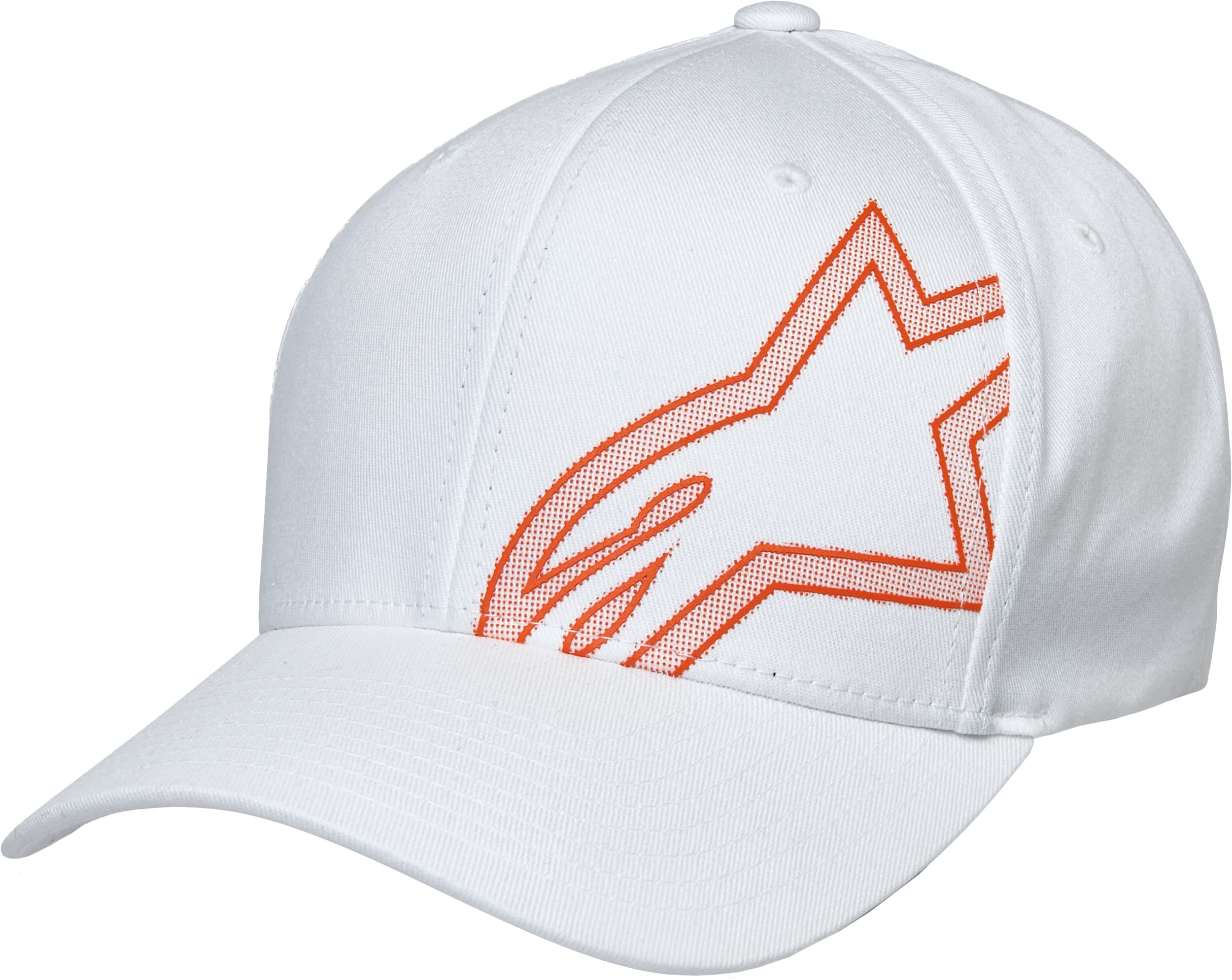 Alpinestars Share Hat White Large-XL - Large-XL white flex-back hat - Click Image to Close