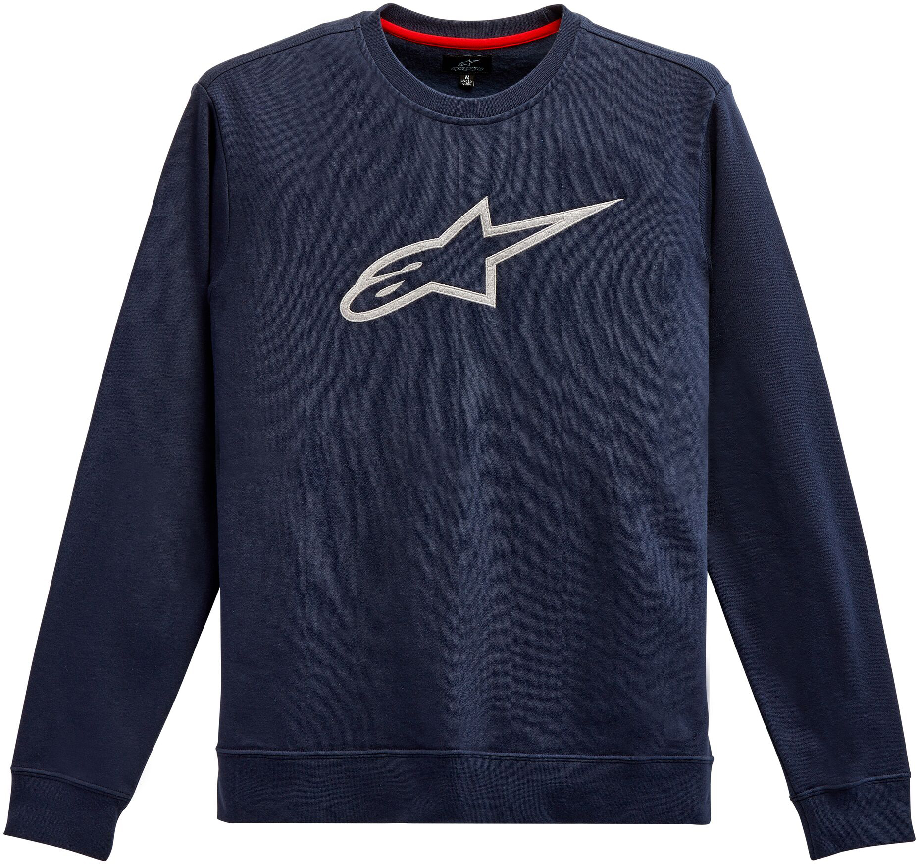 Alpinestars Ageless Crew Fleece Navy/Grey X-Large - Crew fleece sweatshirt, Navy/Grey, Size XL - Click Image to Close