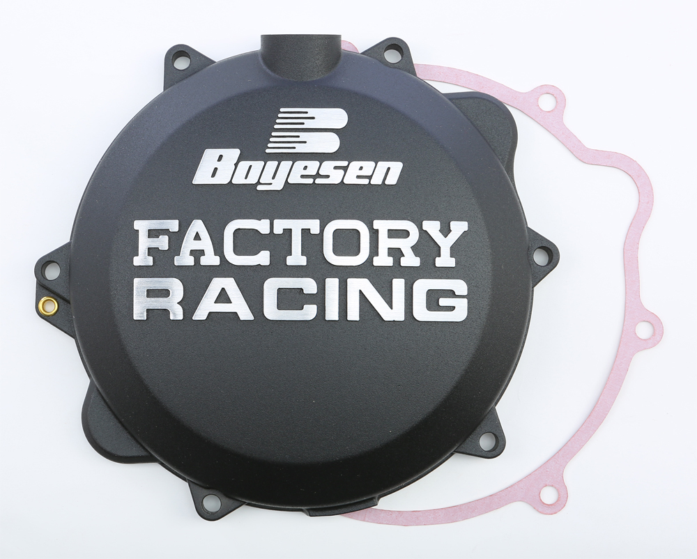 Black Factory Racing Clutch Cover - KTM/Husqvarna 250/300 - Click Image to Close