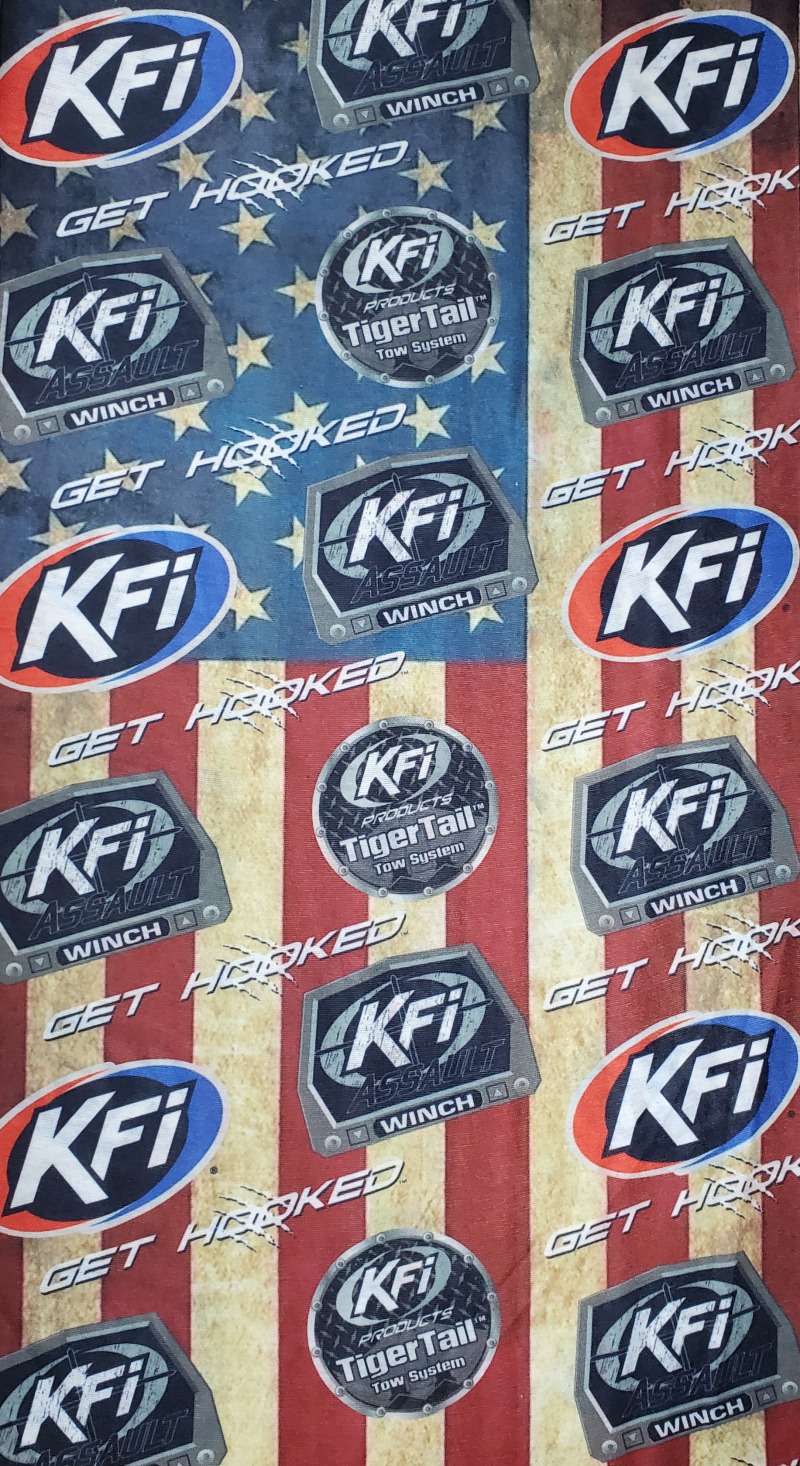 KFI Face Mask Flag with Logo - Click Image to Close