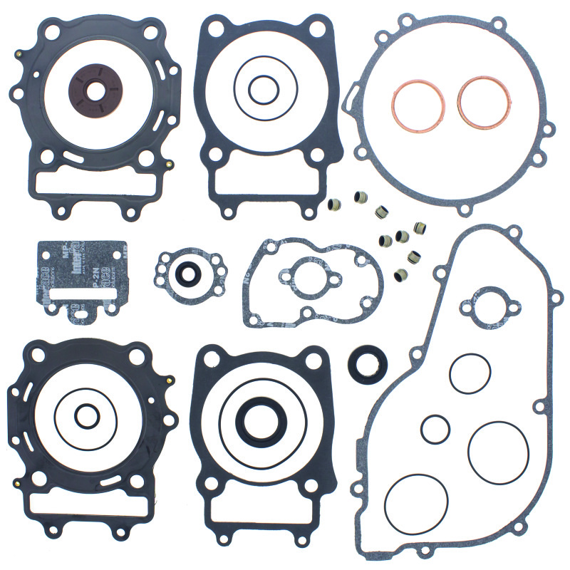 QuadBoss Gasket Set w/Oil Seal for 08-11 Arctic Cat 650 H2 - Complete gasket set with oil seals for Thundercat 650 - Click Image to Close
