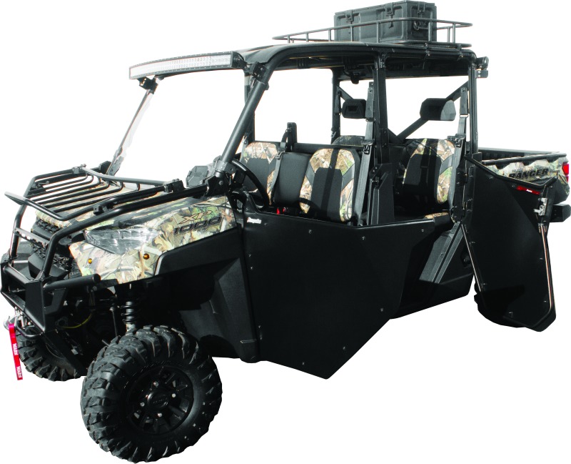 DragonFire Racing UTV Doors Black For 19-23 Ranger Crew XP 1000 - Fits 2019-2023 Ranger Crew XP 1000 - Click Image to Close