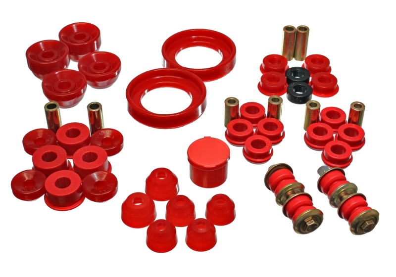 Energy Suspension Red Hyper-Flex Master Bushing Set Fits 90-93 Accord/Odyssey - Click Image to Close