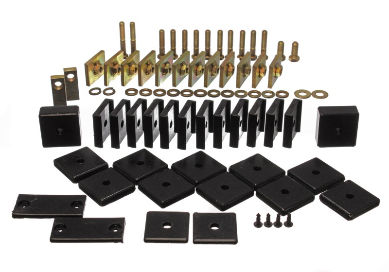 Body Mount Set Black Polyurethane For Toyota Land Cruiser - Click Image to Close
