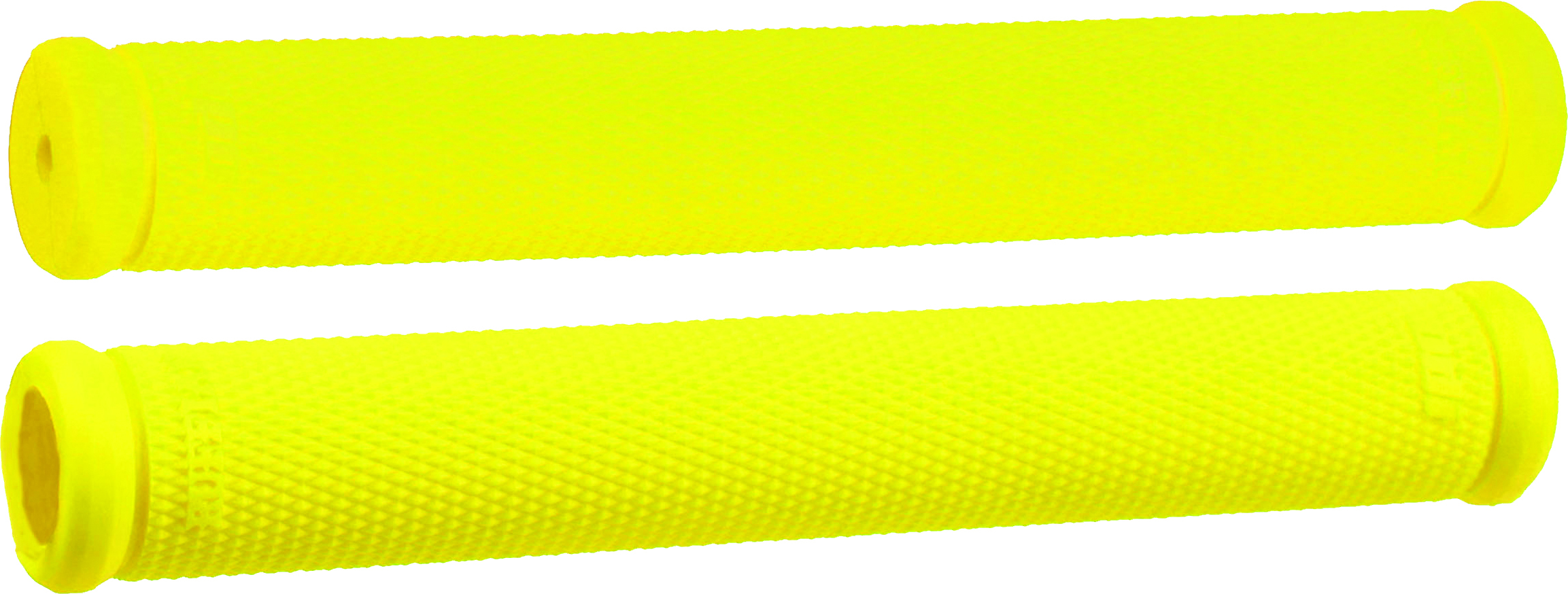 ODI 8 Inch One Piece Grips Fluorescent Yellow - 8" one-piece grips in fluorescent yellow - Click Image to Close