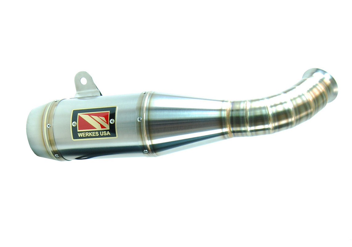 GP Stainless Steel Slip On Exhaust - For 17-20 KTM Duke/RC 390 - Click Image to Close