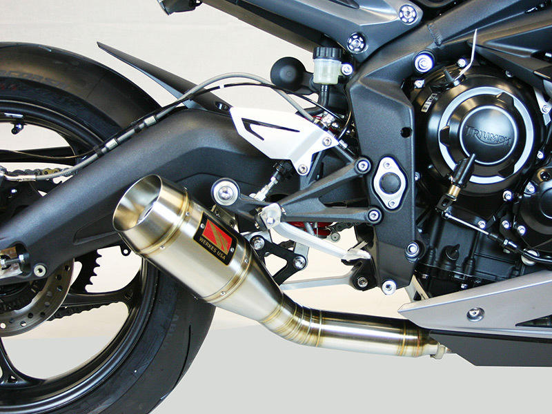 GP Slip On Exhaust - 13-15 Triumph Daytona 675 & 675R - Click Image to Close