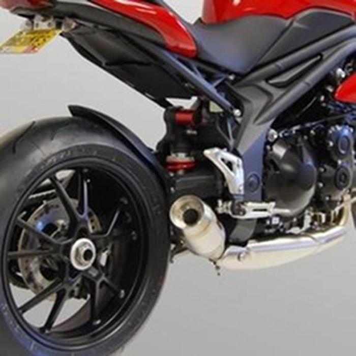 GP Slip On Exhaust w/ dB Killer - for 11-16 Triumph Speed Triple - Click Image to Close