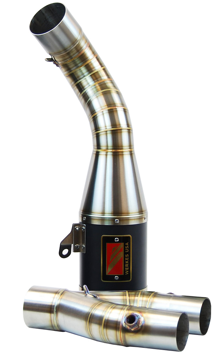 Competition Werkes Black Center GP Slip On Exhaust Fits 15-22 Yamaha R1 - Click Image to Close
