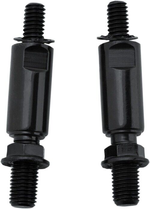 Kuryakyn Raised Mirror Mount Adapters Gloss Black (Pair) - Click Image to Close
