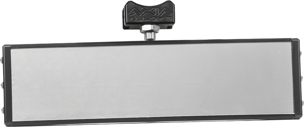 AXIA 9 Inch Panoramic Rear View Mirror Black - Wide panoramic mirror, single clamp mount, black - Click Image to Close