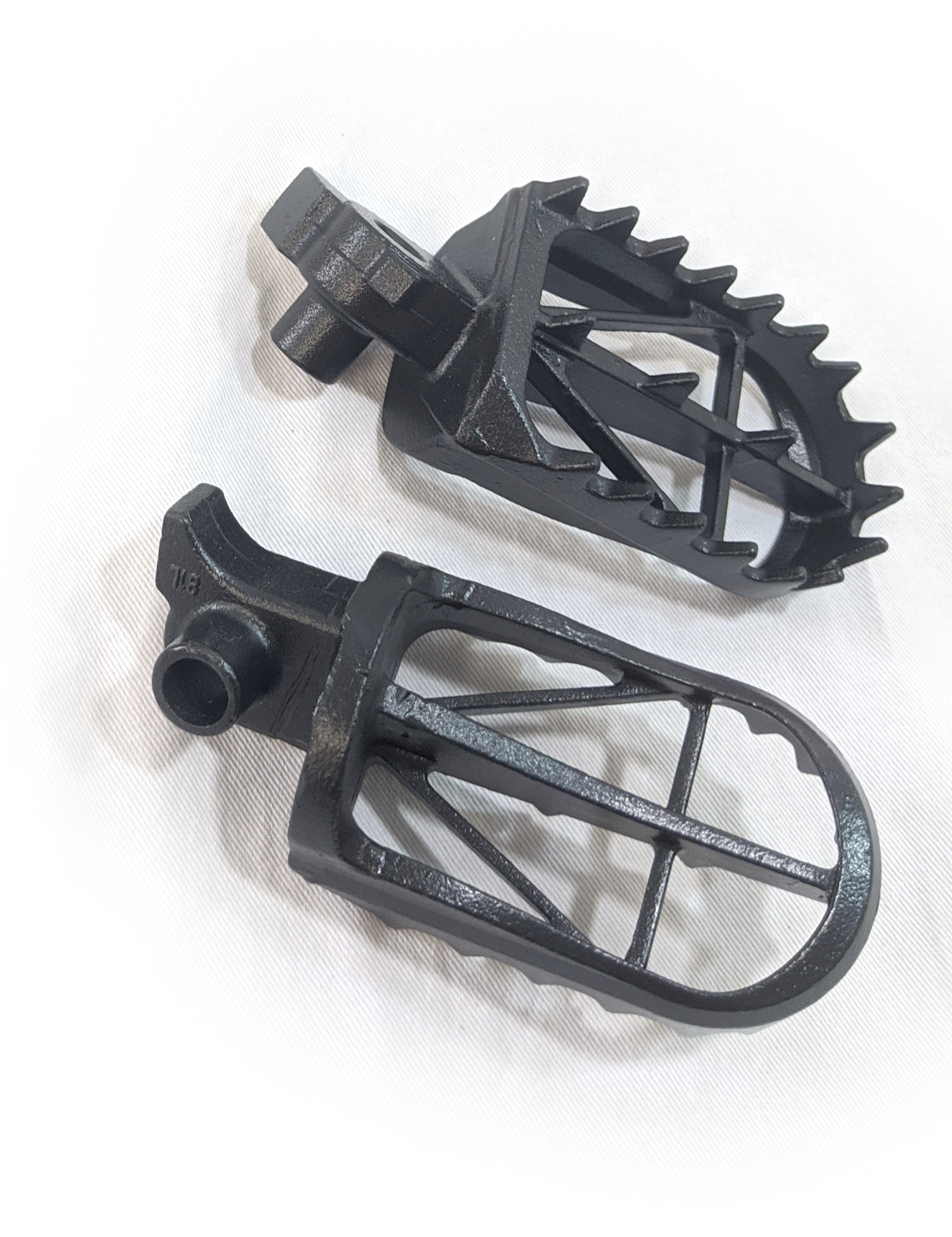 Wide MX Foot Pegs - Standard Height Chromoly - 07-09 WR125,TE250,SM250 - Click Image to Close