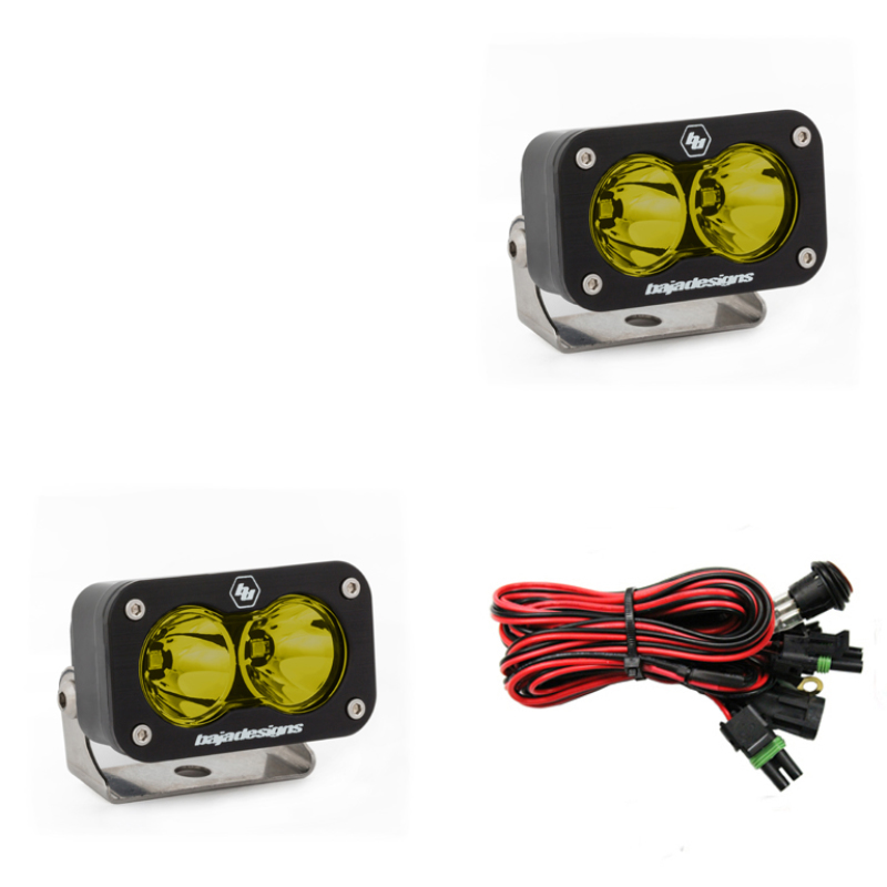 S2 Sport Spot Pattern LED Work Light - Amber by Baja Designs - Click Image to Close