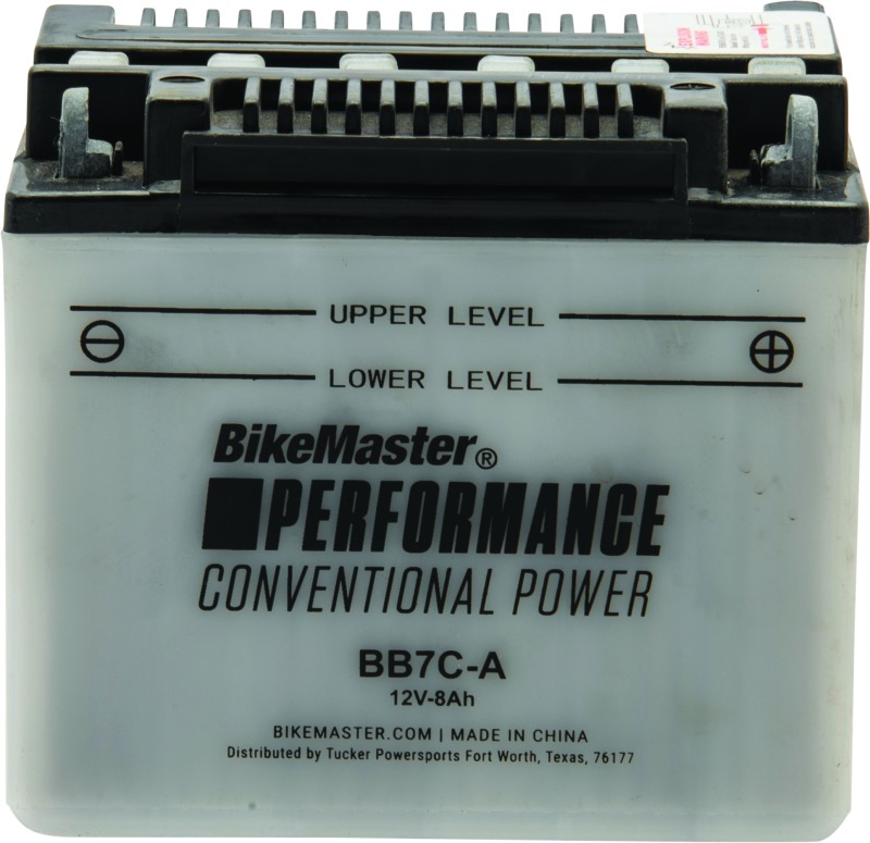 BikeMaster BB7C-A Conventional Battery 80 CCA - Conventional 12V battery, 80 CCA - Click Image to Close