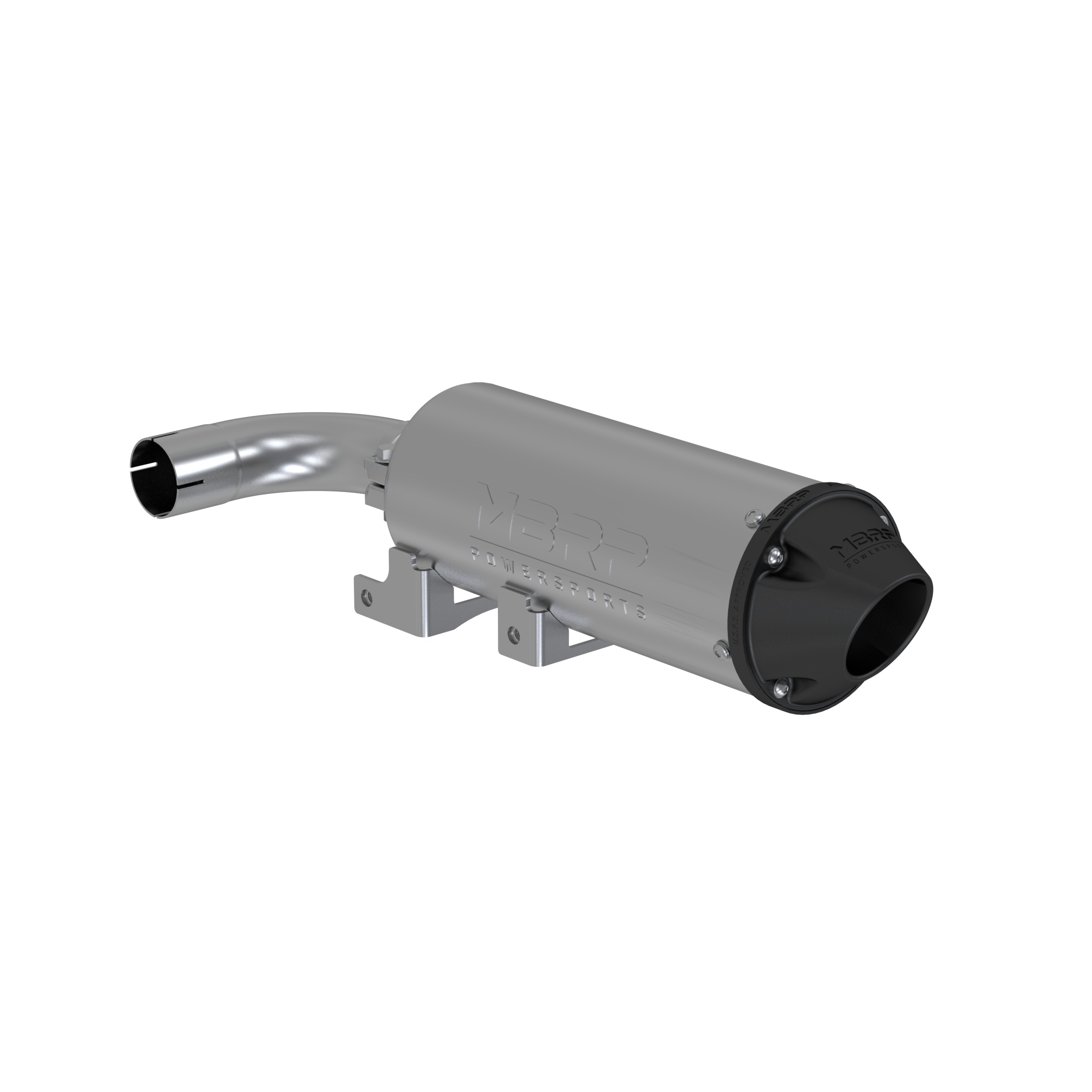 MBRP 5" Slip-On Performance Muffler Silver Fits 16-21 Yamaha YXZ1000R - Click Image to Close