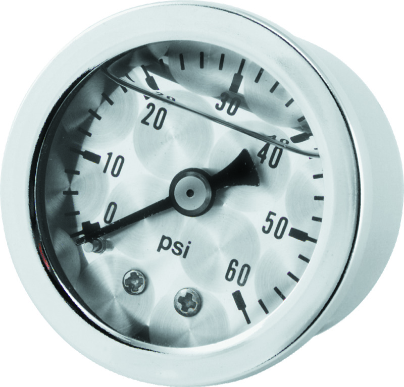 Bikers Choice Oil Pressure Gauge 0-60 PSI Metallic Face 1/8 NPT - Click Image to Close