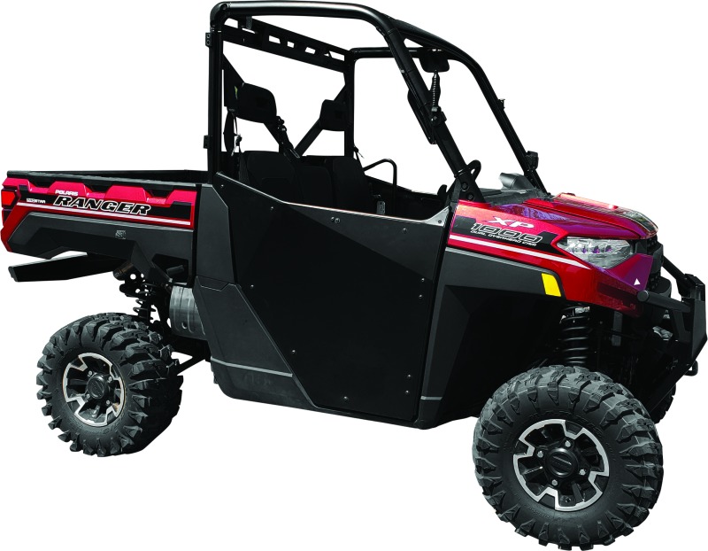 DragonFire Racing UTV Doors For 18-23 Polaris Ranger XP 1000 Black - Original doors for Polaris Ranger XP 1000 2018-2023 - Click Image to Close