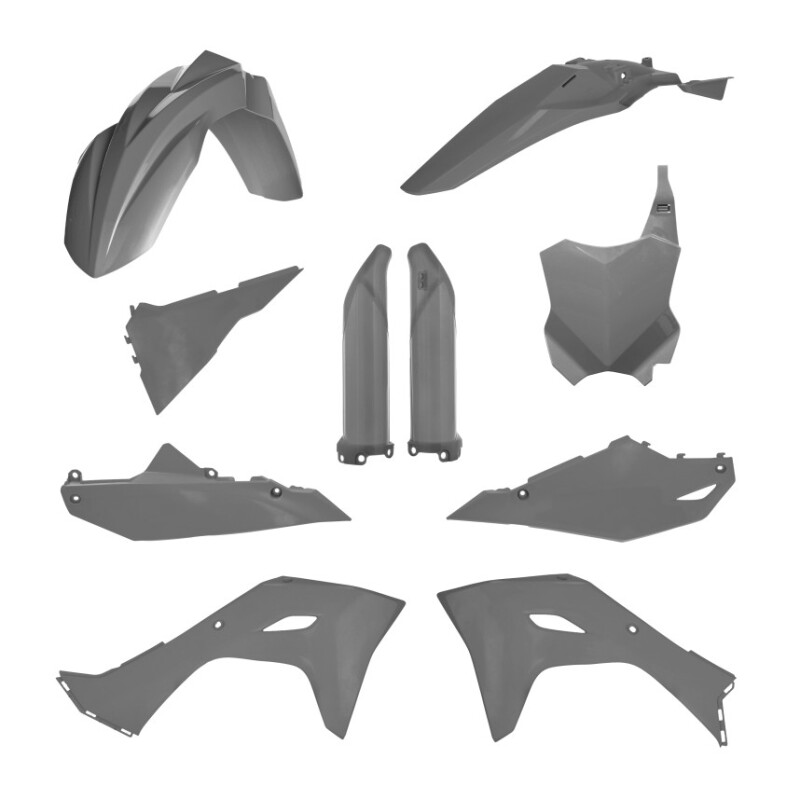 Full Plastic Kit Gray - for 2025 Kawasaki KX250/450 - Click Image to Close