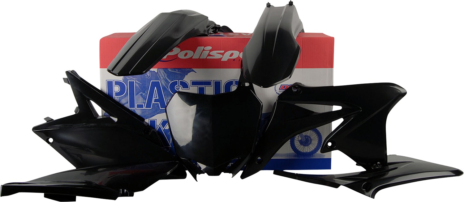 Plastic Body Kit - Black - For 10-18 Suzuki RMZ250 - Click Image to Close