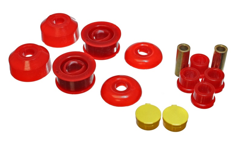 Red Front Control Arm Bushing Set - For 05-07 Scion tC / 03-06 Toyota Corolla/Matrix - Click Image to Close