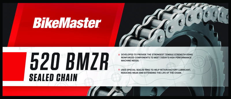 BikeMaster 520x120 BMZR Z-Ring Chain Black/Chrome - BMZR Z-Ring 520x120 Chain Black/Chrome - Click Image to Close