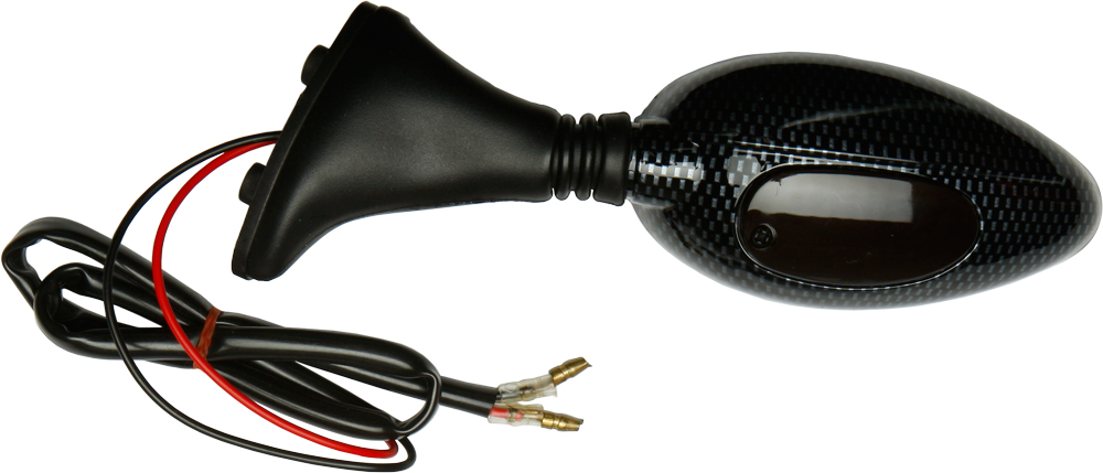 Left Mirror Ducati Style Fairing Mount Carbon Fiber Look - Click Image to Close