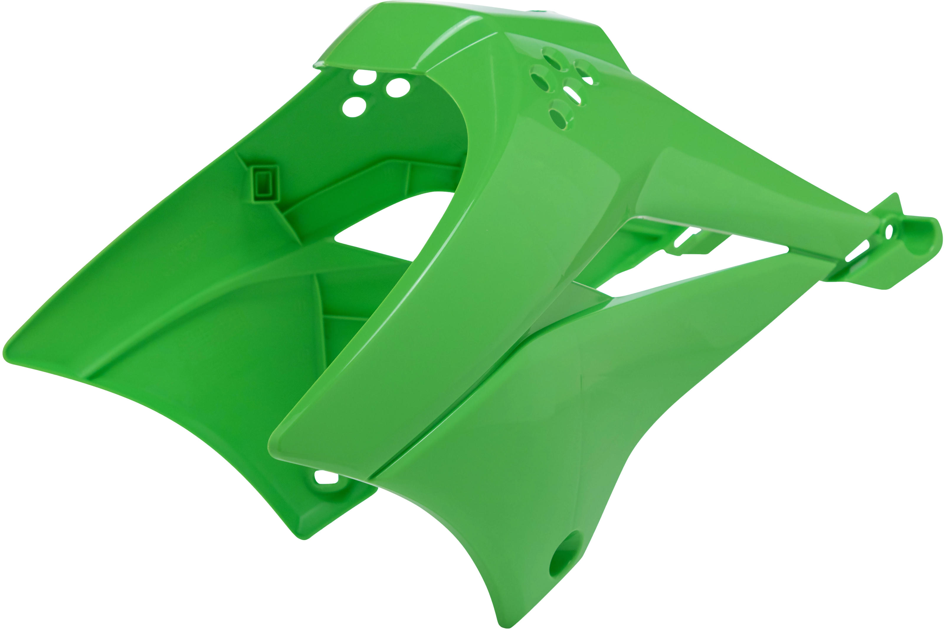Acerbis Radiator Shrouds Green For Kawasaki KLX110/110L/110R/L - Green radiator shrouds For Kawasaki KLX110/110L/110R/L - Click Image to Close