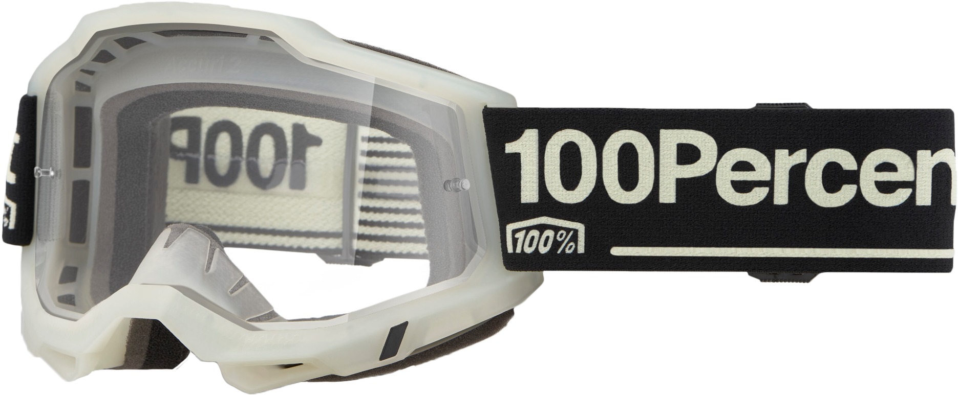 100 Percent Accuri 2 Goggles Glow Clear Lens Offroad - Clear lens goggles for offroad riding - Click Image to Close