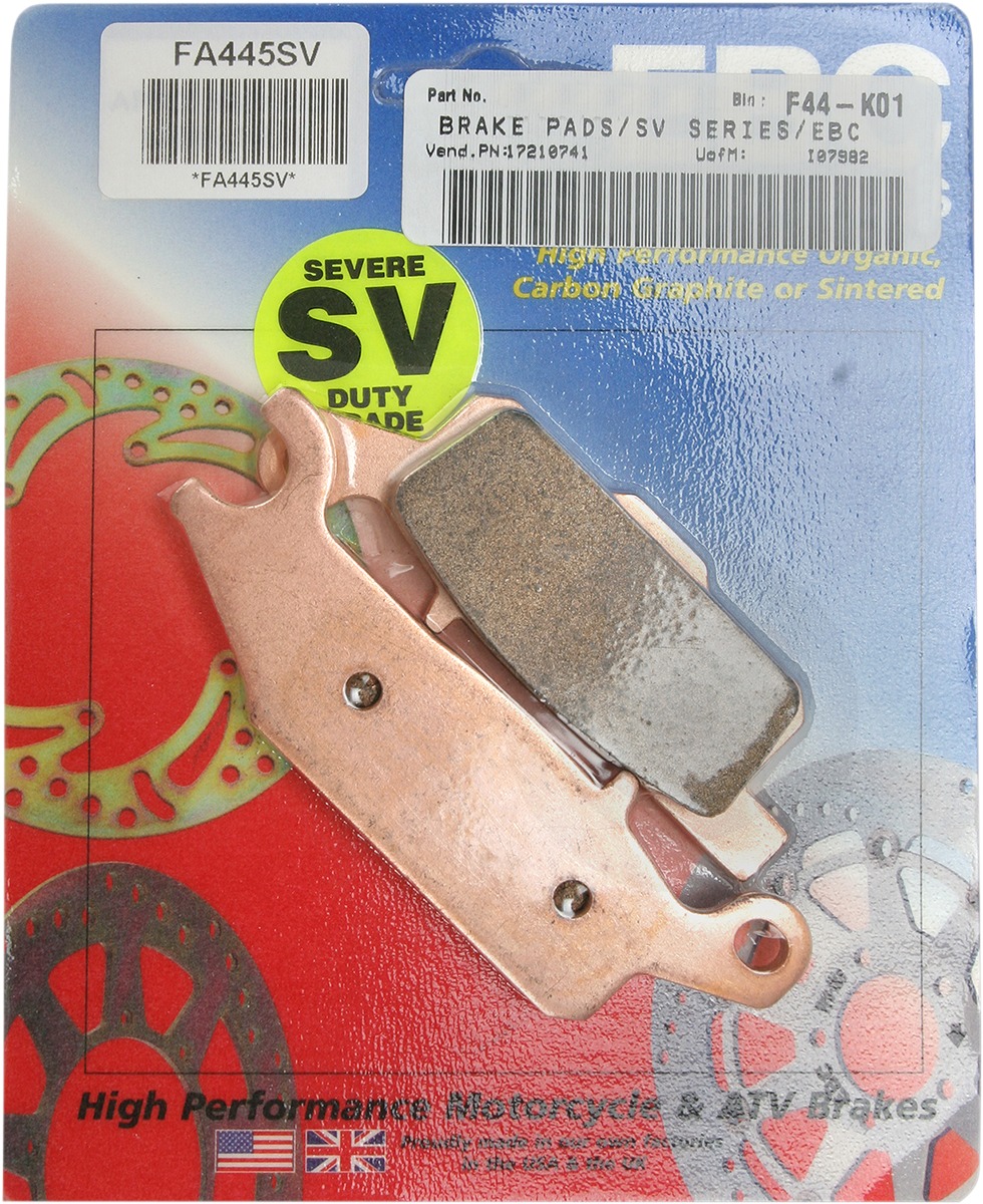 Severe Duty Brake Pads - Click Image to Close