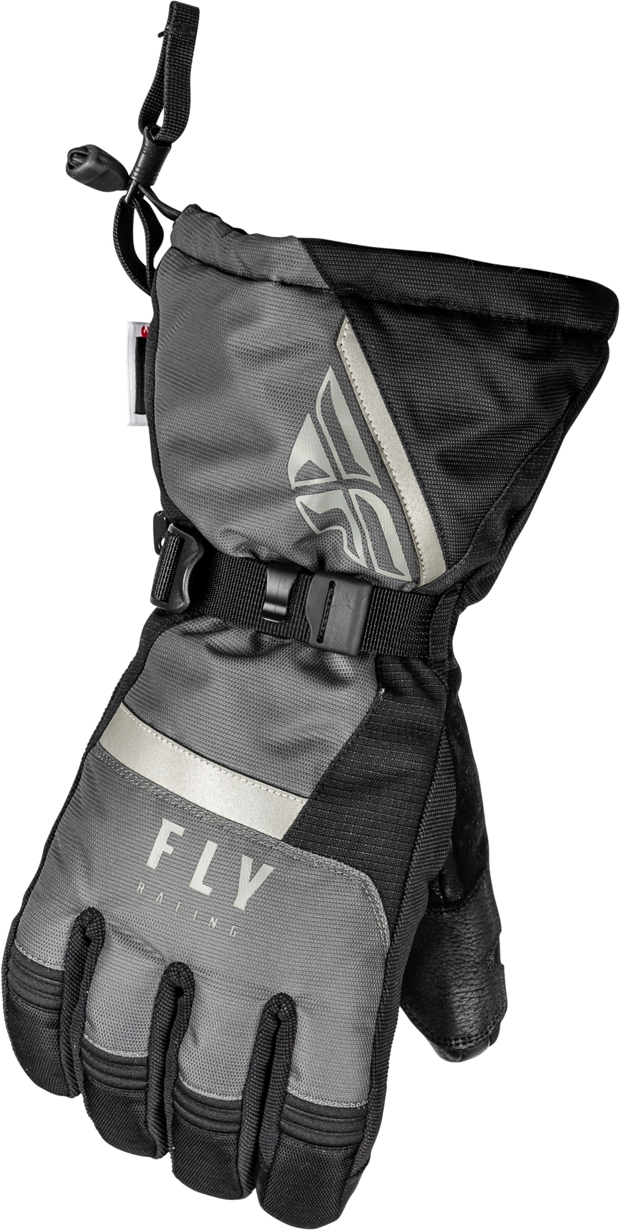 FLY RACING Cascade Gloves Black/Grey Medium - Weatherproof insulated gloves - Click Image to Close
