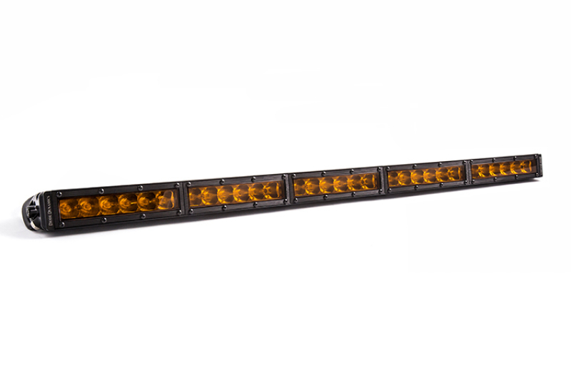 30 In LED Light Bar Single Row Straight Amber Driving - Diode Dynamics - Click Image to Close