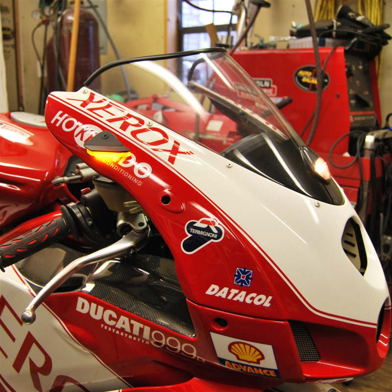Mirror Block Off Turn Signals w/ Load EQ Black Fits 2003-2006 Ducati 749 - Click Image to Close