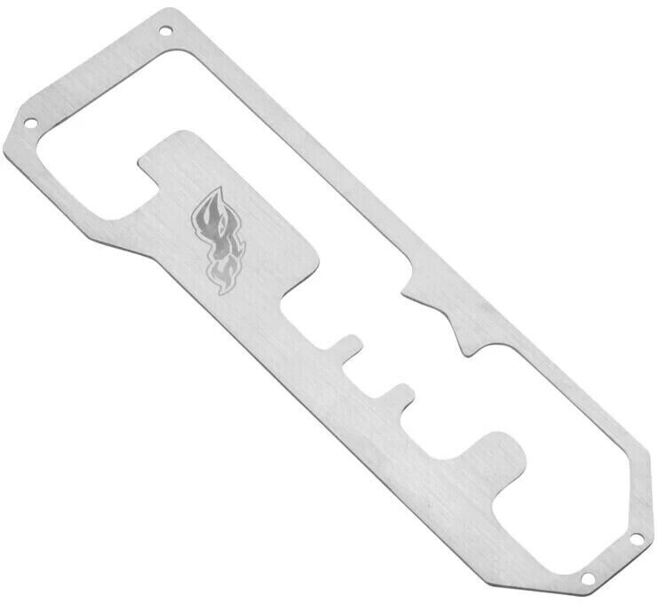 Shifter Plate Stainless Steel by DragonFire Fits Honda Talon Models - Click Image to Close