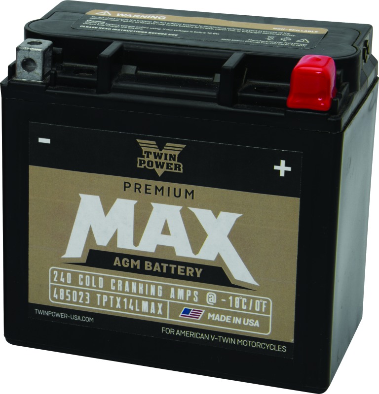 Twin Power GYZ-16HL Premium MAX AGM Battery 240 CCA Replaces HD 65958-04 - Premium AGM battery, 240 CCA. For H-D 65958-04 - Click Image to Close